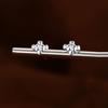 Sterling Silver Japanese Style Mini Heart Earrings for Women - Sweet and Simple Design