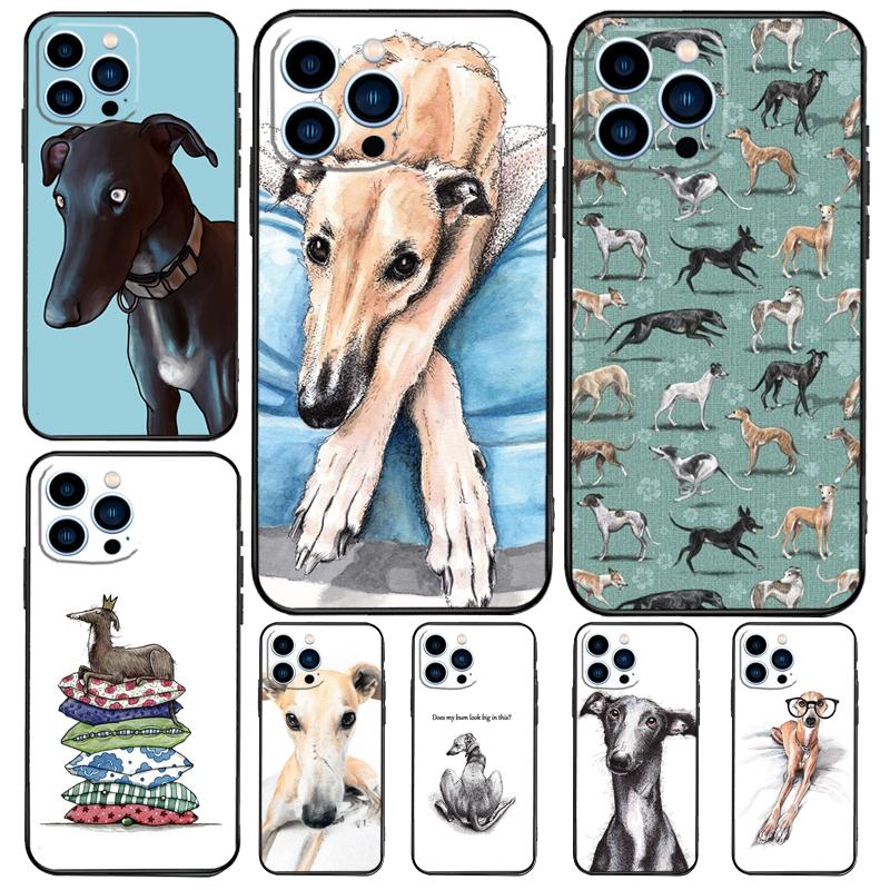 Galgo Greyhound Dog Case For Samsung Galaxy S24 Ultra S20 S21 S22 S23 Plus S9 S10 S24 FE S25 Ultra Cover Coque