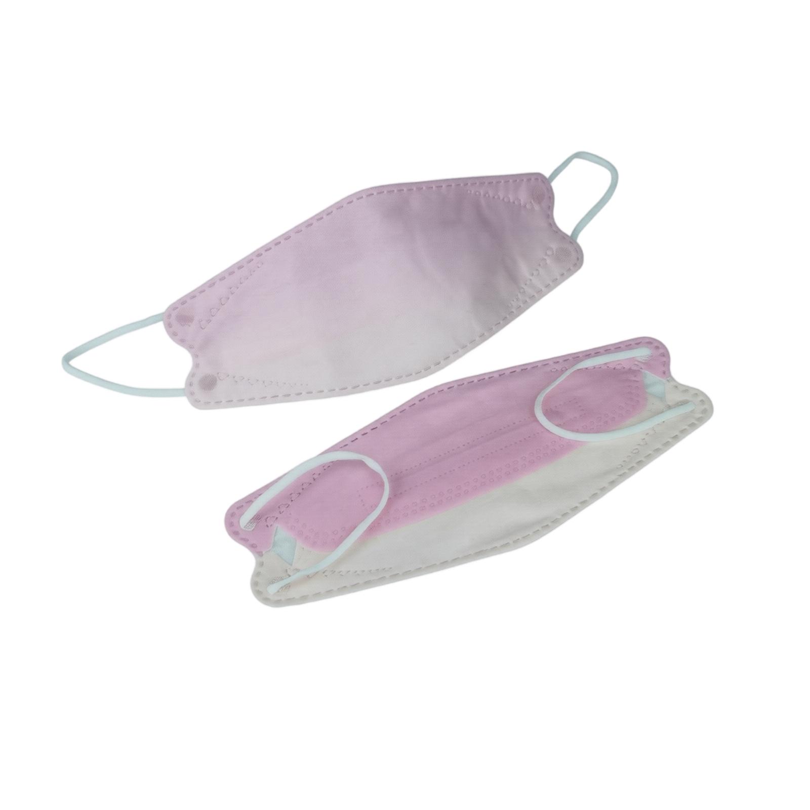

Disposable Four-Layer Fish Mouth Shape Face Masks 10 Pack Breathable Protective Covering with Elastic Ear Loops for Daily Use One Size