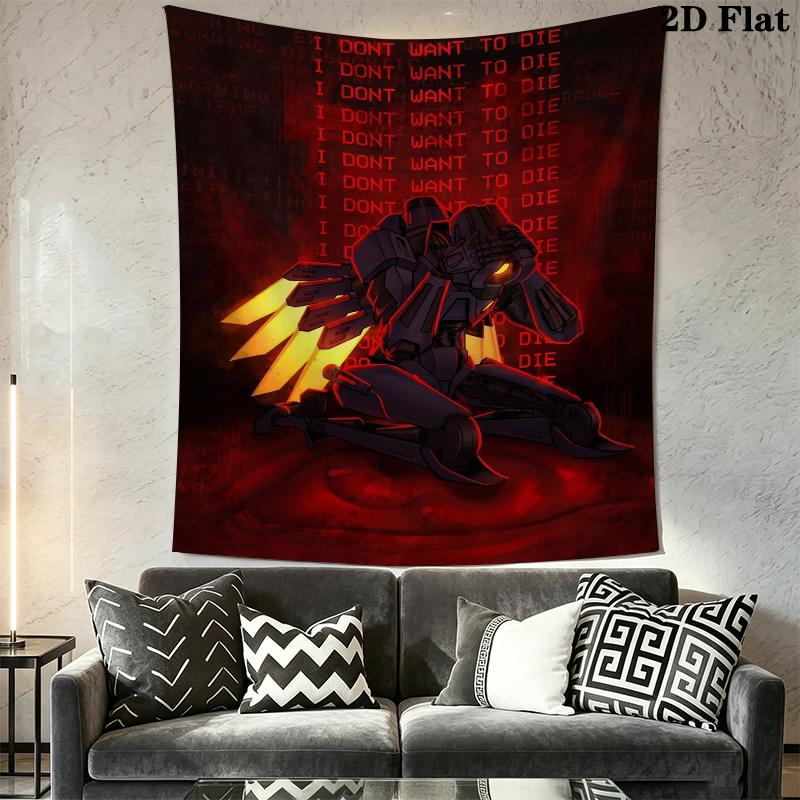 ULTRAKILL Wall Tapestry Aesthetic Wall Hanging Printed Fabric Blanket Decorative Tapestries for Bedroom Living Room Home Decor