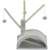 Cat Tree 40 cm Small Cat Tower with Cave, 2 Play Balls, Scratching Mat, Cat Scratching Post, Climbing Tree, for Small & Large Cats, Light Gray