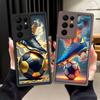 Phone Cover Case for Samsung Galaxy S25 S21 S24 Ultra S20 FE S25 S23 Note 20 Ultra S22 Plus Football Crown