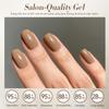 BORN PRETTY 23-Color Gel Nail Polish Set for Autumn/Winter: Brown, Burgundy, Red, Nude, Pink, Base Gel, Glossy & Matte Top Coat Included. Perfect for