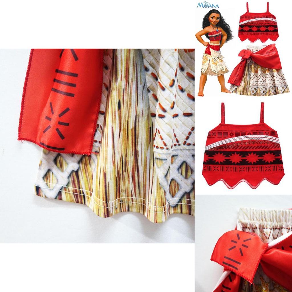 Moana Princess Outfit For Kids Girls Cosplay Costume Fancy Dress Gift