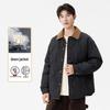 Veste d'hiver pour homme Style Grange Col montant Duvet de canard blanc Rétro 2025