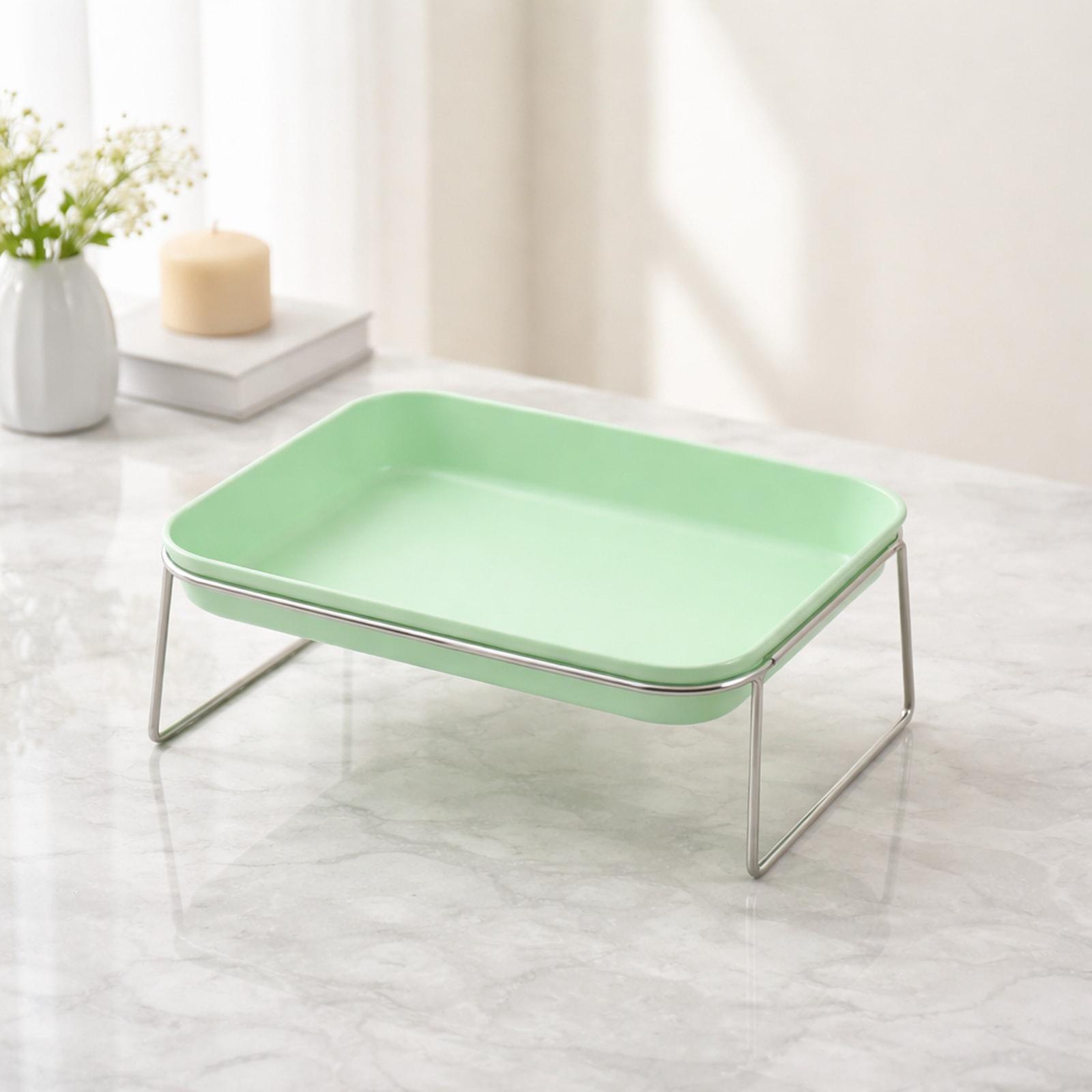 Elevated Dog Bowl with Stainless Steel Stand, Multipurpose Pet Feeding Bowl for Puppy