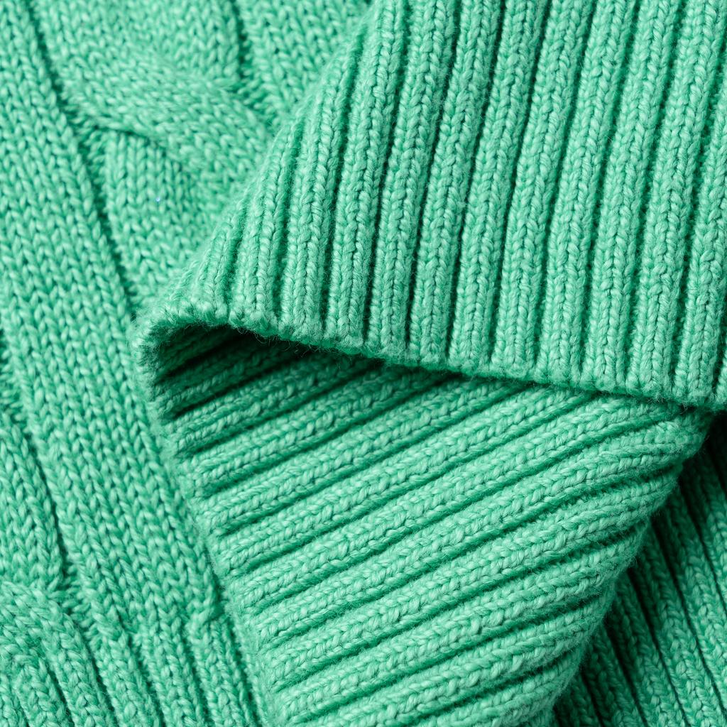 Polo Ralph Lauren Solid Color Crew Neck Ribbed Knit Sweater Men Sweater Green 710775885-505