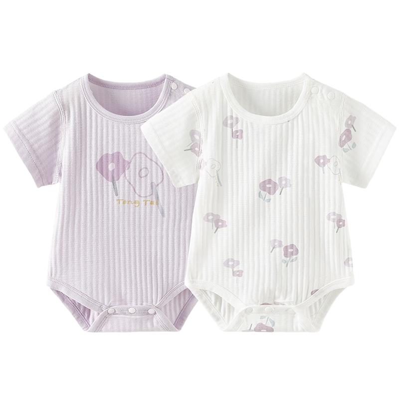 Tongtai Baby Pure Cotton Summer Bodysuit 80