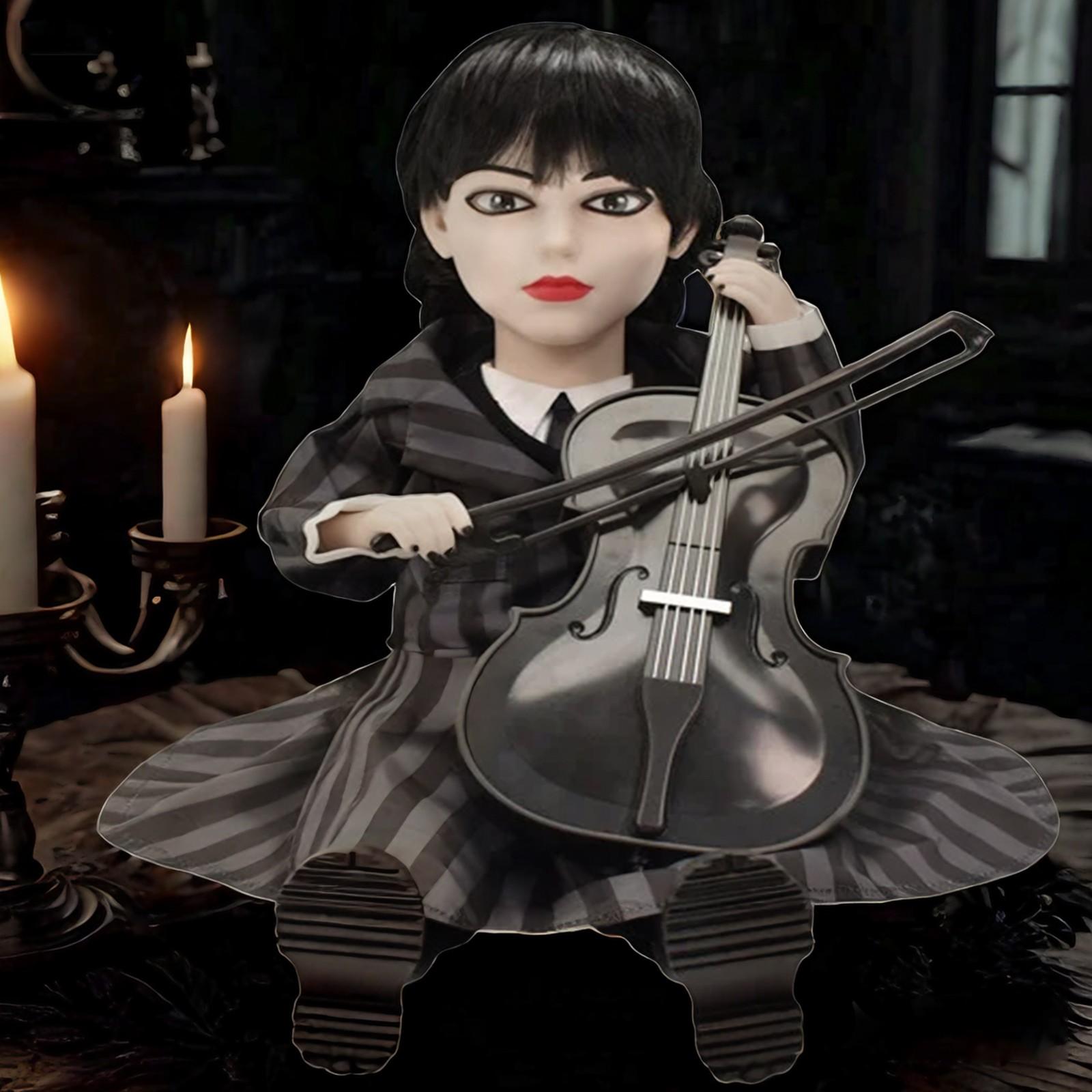 

13-дюймовая Готическая Дева - Холодная и Ледяная - Готическая Дева Кукла, играющая на скрипке One Size чёрный