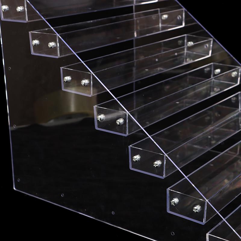 2/3/4/5/6/7 Layers Nail Polish Display Stand Clear Cosmetic Display Rack Holder Essential Oil Bottle Organizer Storage
