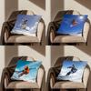 Snowboarding Sport  Throw Pillow Case For 45*45cm,55*55cm,30*30cm,Car Pillowcase Home Bedchamber Decor Gift