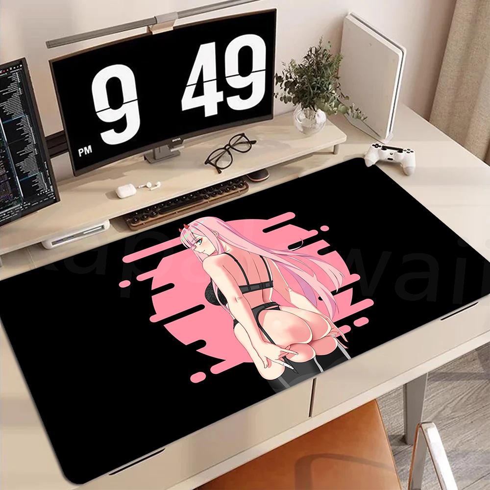 Large Anime Mouse Pad Darling In the FranXX  Gaming Mousepad Big Mouse Mat Zero Two XXL X HD Print Keyboard Pads Desm Mat
