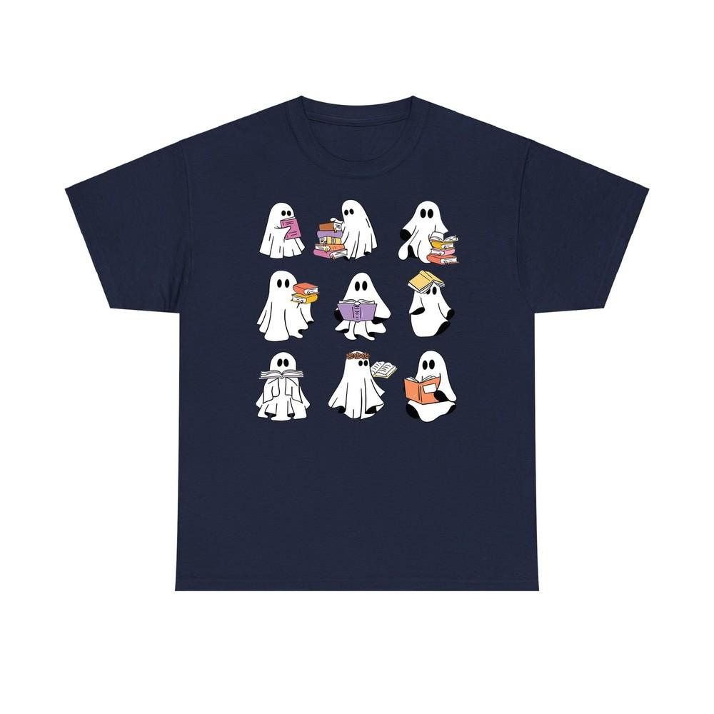 Ghost Reading Book T Shirt Dream Reader Haunting Tales Unisex Tee Top