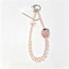 Pink Strawberry Mobile Phone Chain Bling Phone Lanyard Beaded Phone Bracelet  Gift Girl