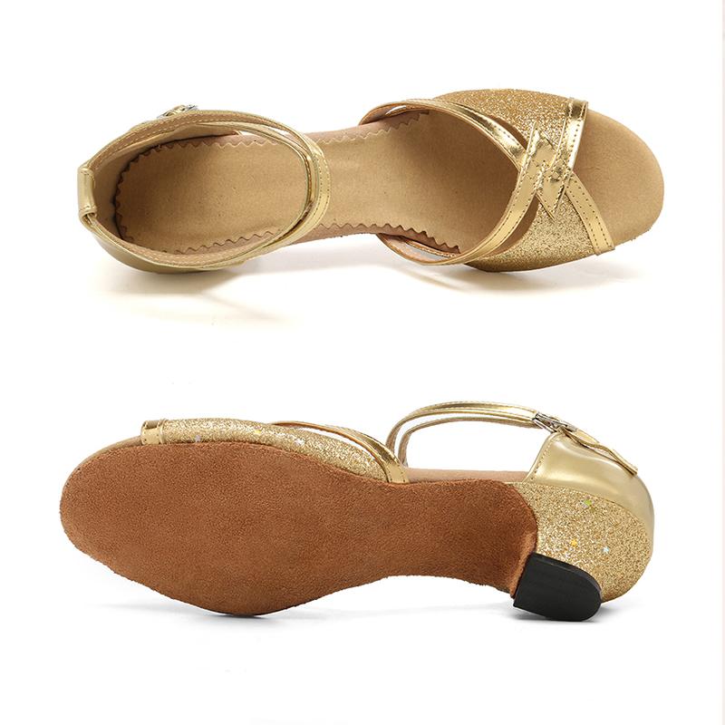 Women Adult 5.5CM Middle Heel Latin Dance Shoes Ballroom Dance Shoes Tango Salsa