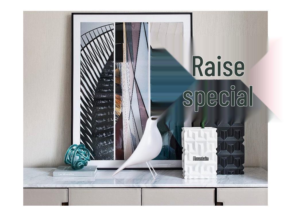 Creative Resin Dove Figurine: Bird Ornament Décor for Home & Entryway