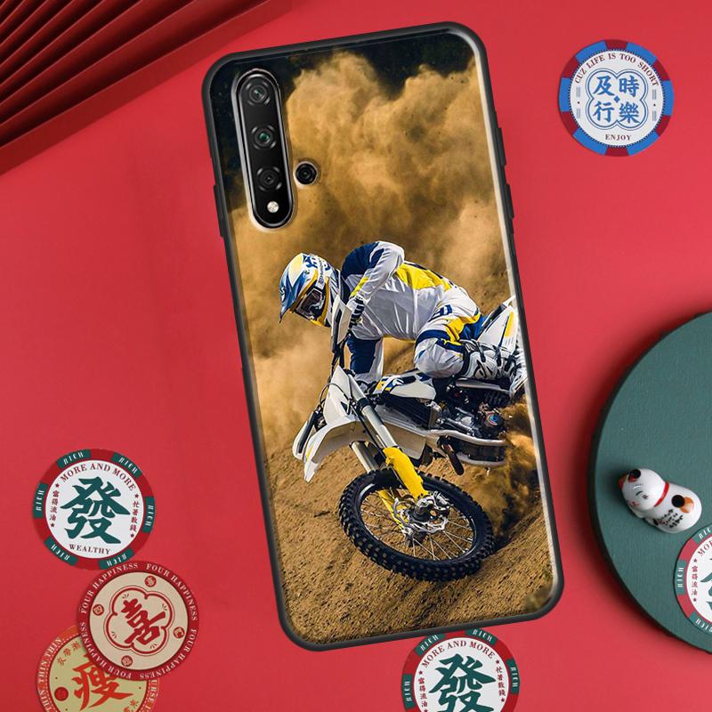 Moto Cross Motorcycle Sport For Huawei P20 P40 P30 Lite P60 Pro Nova 12s 11i 12i 10 9 SE 5T Y91 Y90 Y60 Y70 Y72 Y61 Case