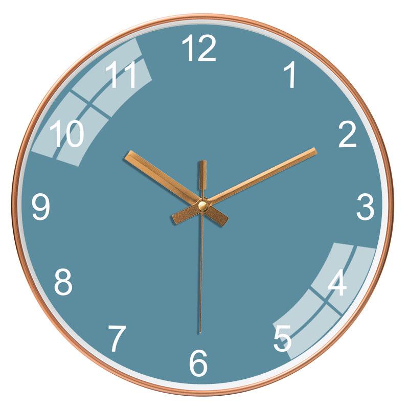12-Inch Nordic Starry Sky Silent Wall Clock for Bedroom & Living Room