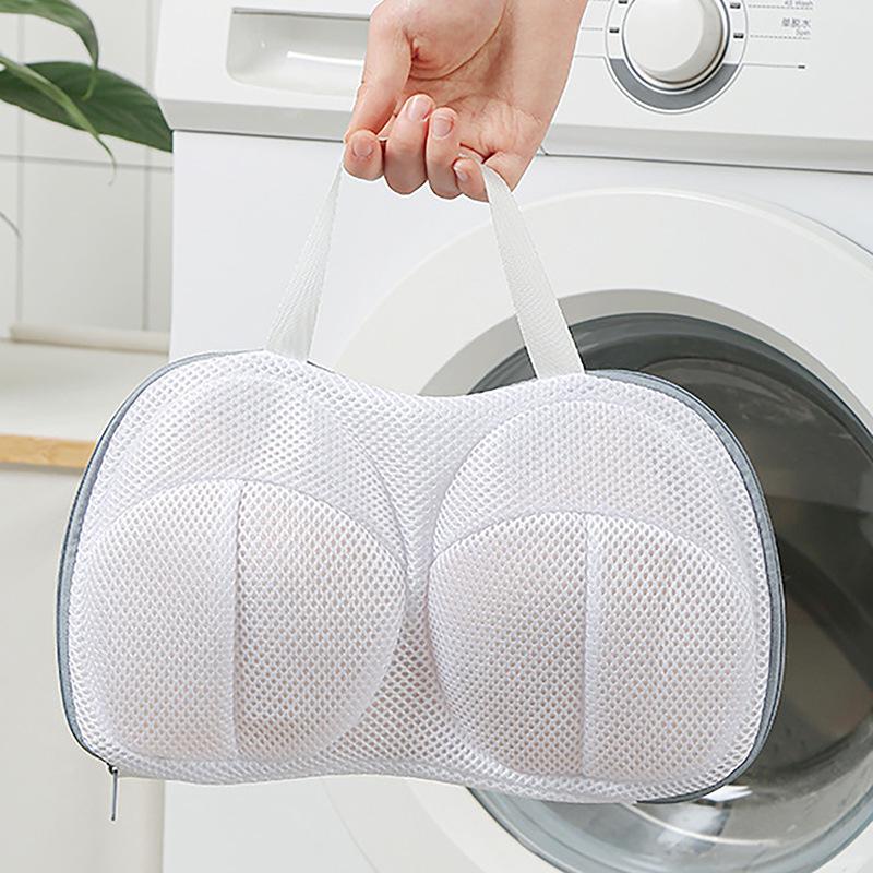 "Thick Mesh Bra Laundry Bag for Anti-Deformation Protection"