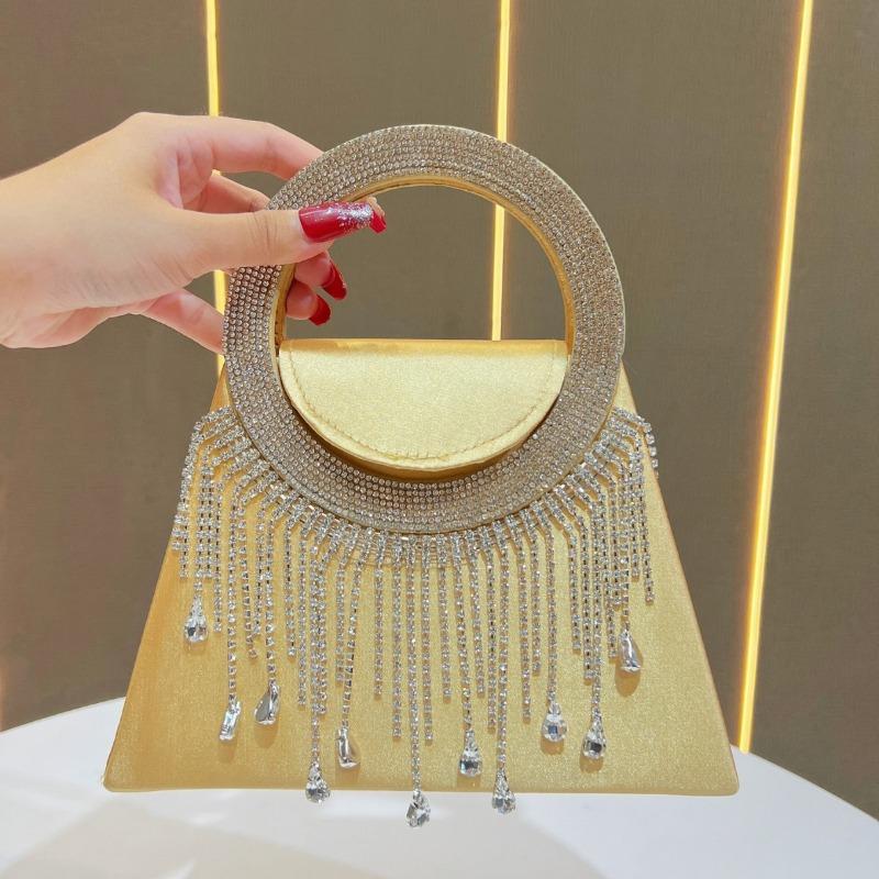 Elegant Diamond-encrusted Ladies' Evening Bag, Fashionable Crossbody Bag, High-end Clutch, Handbag