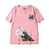 Boys, Girls and Adults Dragon Ball Goku Cartoon Short-sleeved T-shirt, Japanese Anime Fusion Children's Printed Trendy Top