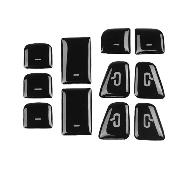 For Tesla Model 3 Y 11PCS Open Door Button Sticker Window Lift Switch Cover Trim Resin Protector Car Interior Accessories 2025