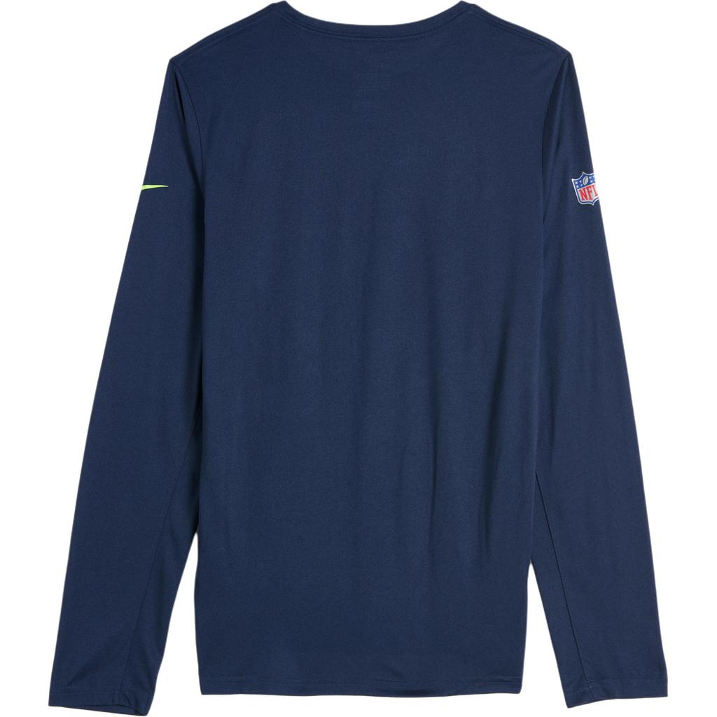 Nike NFL Collaboration T-Shirt SS25 Seahawks Round Neck Quick-Dry Sports Fashion Long Sleeve Kids Tops Deep-Blue 3Z1B7FBGP-SEA