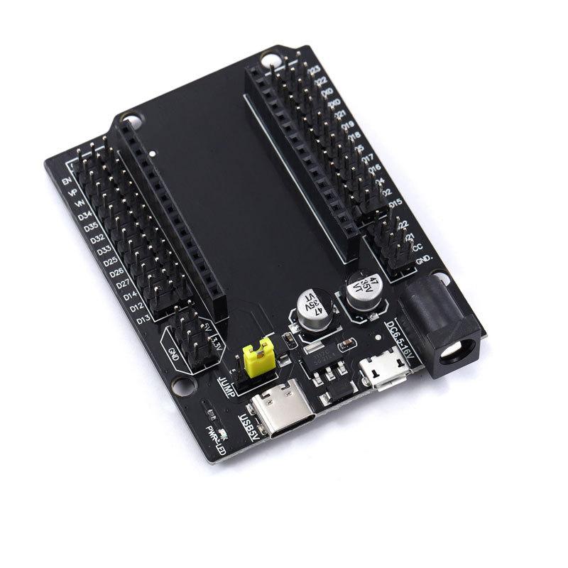 2pcs/32 Expansion Board V1 - TYPE-C/Micro Dual Power Supply, 30Pin Expansion Board for Electronic Projects