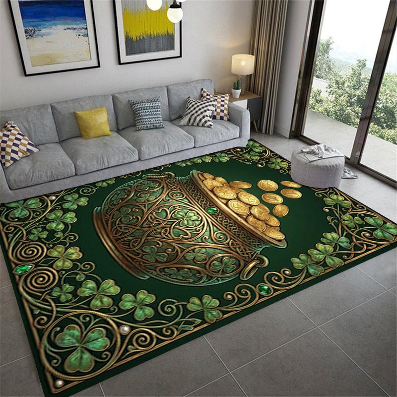 2025 New Coins&Rainbows Carpet Rug for Living Room Bedroom Home Sofa Decoration,Kids play Non-slip Floor Mat115