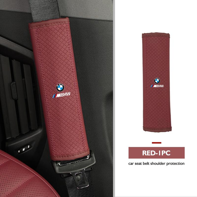

Leather Car Seat Belt Cover Shoulder Protection Strap Pad For BMW E90 E60 E46 E39 F30 F10 E87 X3 X4 X5 X1 G30 G20