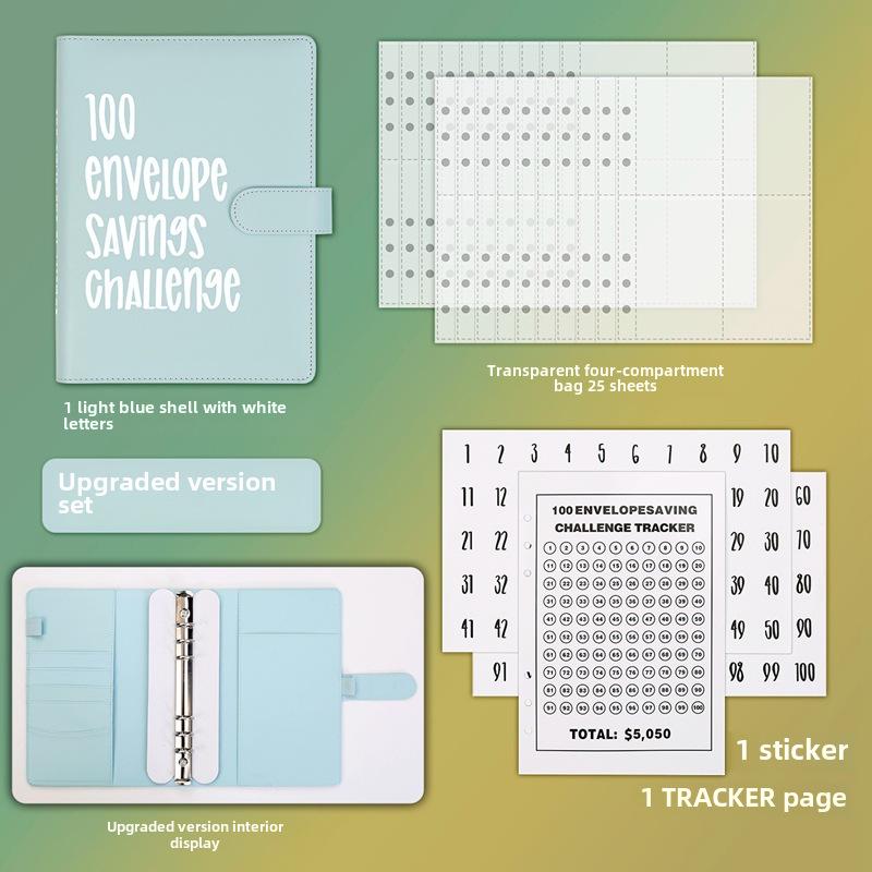 100denní výzva k úsporám v obálkách pro páry v rámci zápisníku