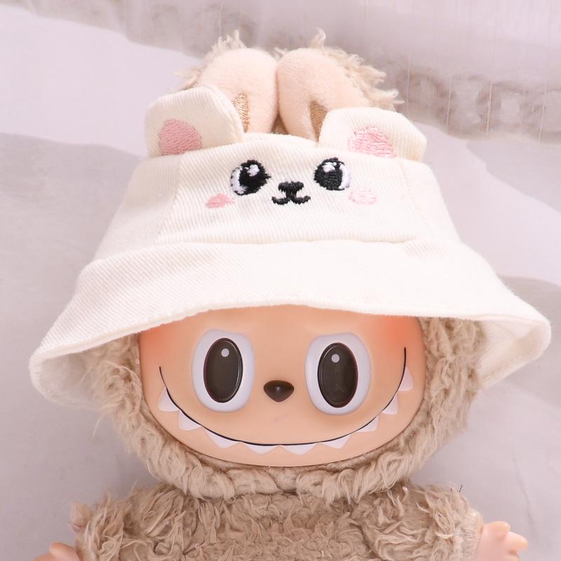 Colgante de Sombrero Labubu de 17cm: Accesorio de Ropa/Llavero/Colgante para Bolso de Hombro/Vaso de Agua