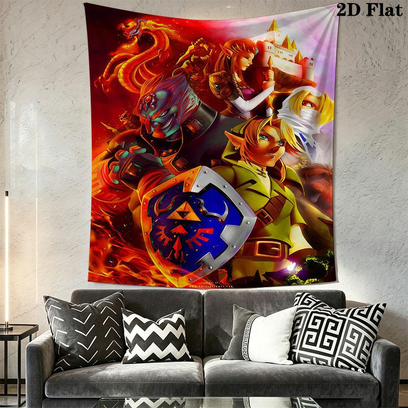 Adventure game Wall Hanging Printed Fabric Blanket Decorative Tapestries for Bedroom Living Room Home Decor