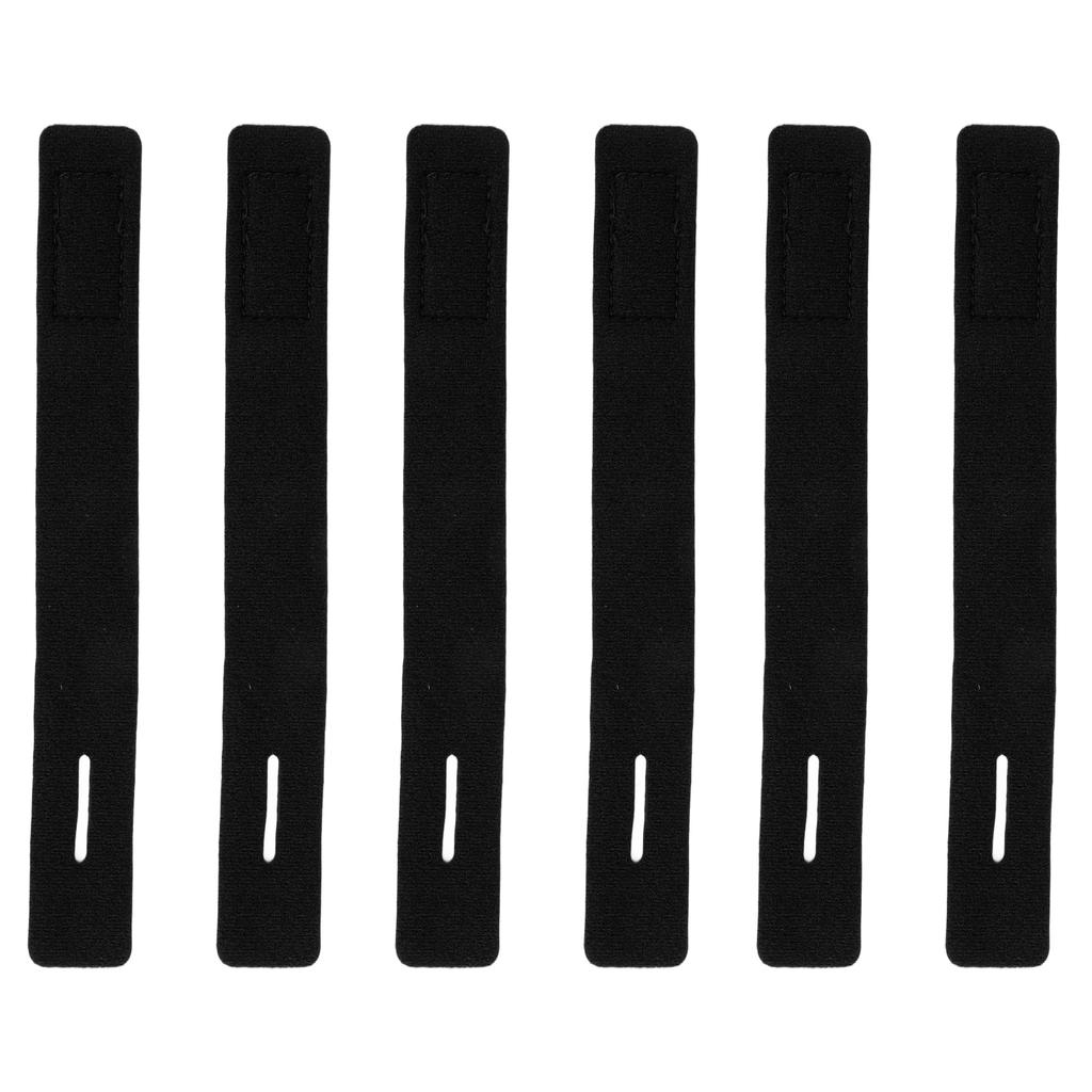 10 Stück Angelruten-Gürtelbinder Dehnbare Riemen Angelzubehör Binder Kabel Baitcasting Spinnrute Fliegenrute