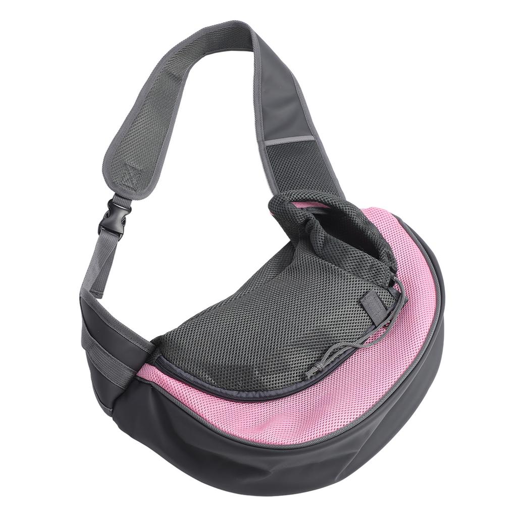 Pet Dog Sling Carrier Adjustable Belt Breathable Mesh Hand Free Puppy Sling Bag for Cats Outdoor