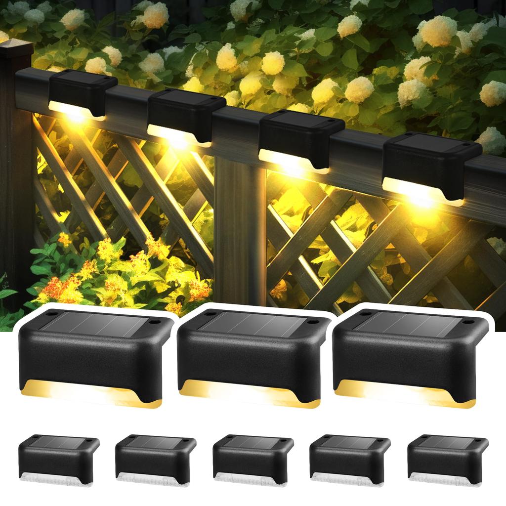 GIGALUMI Solar Outdoor Stair LED Solar Deck Garden IP67 Fence Outdoor Terrace Solar Automatic Warm Set of Eligible for Eligible Invoices Diamond Lamp