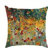 Sunflower And Wildflower Design Polyester Pillowcasebedroom Sofa Decorative Cushion Cover With Zipper Soft Cushion Cover