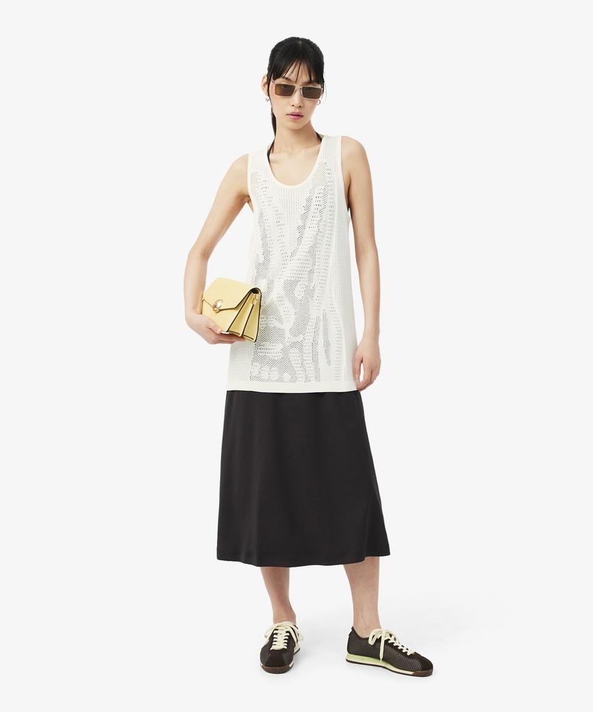 LACOSTE Women'S Mesh Sleeveless Sweater Af9854-56G 70V