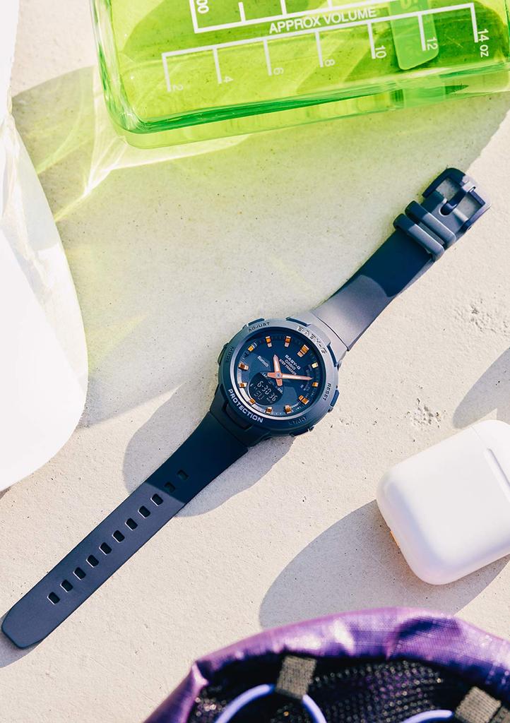 Casio Baby-G Watch for Sports, Bluetooth, Step Tracking, BSA-B100-2AJF, Women's, Blue, Authentic Japanese Product