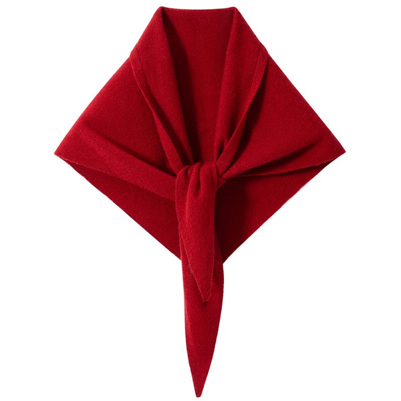 

Women s Cashmere Knit Triangle Neck Scarf Shawl - Autumn/Winter 2025 Collection 118-45