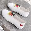 New low-top canvas shoes female student flat casual shoes sports casual board shoes lazy little white shoes