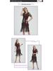 European & American 1920s Vintage Sequin Beaded Tassel Plus Size Evening Party Dress