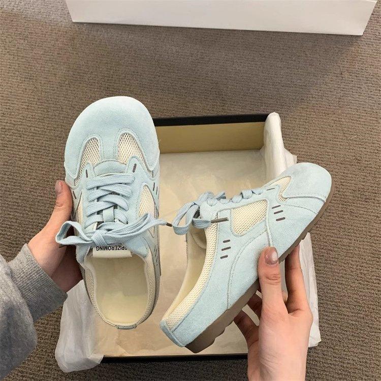 Scarpe da ginnastica tedesche a suola spessa in rete pantofole con punta rialzata indossare primavera nuove casual Birkenstocks
