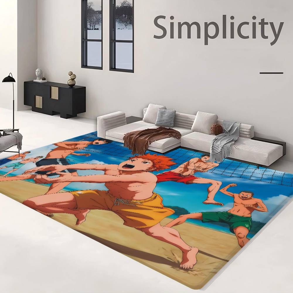 Haikyuu Anime Kitchen Mat Washable Non-Slip Living Room Sofa Chairs Area Mat Kitchen Toilet Rug