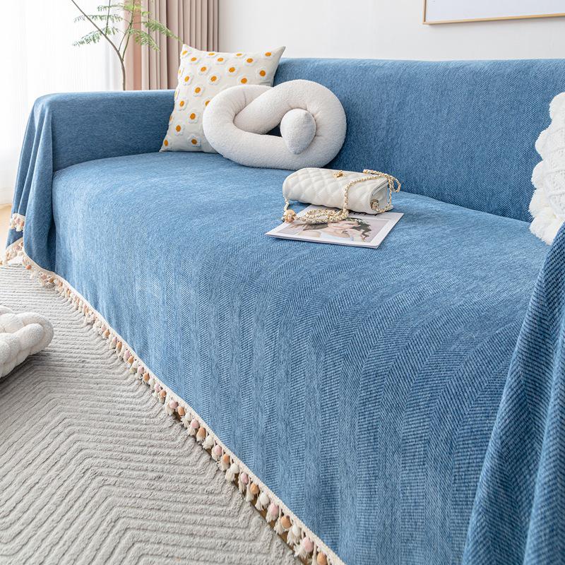 Uniwersalny wodoodporny pokrowiec na sofę z mikrofibry: Całoroczny, Odporny na mocz, Jednolity kolor