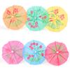 24Pcs Paper Drink Cocktail Parasols Umbrellas Luau Sticks Tropical Hawaiian Party Wedding Paper Umbrella Decor Bar Supplies