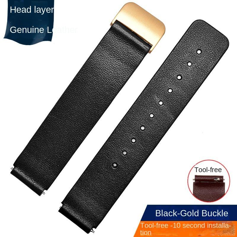 For Huawei B3 B6 B7 Bracelet Leather strap b5 mocha brown sports intelligent business version foldable buckle watch chain 16mm