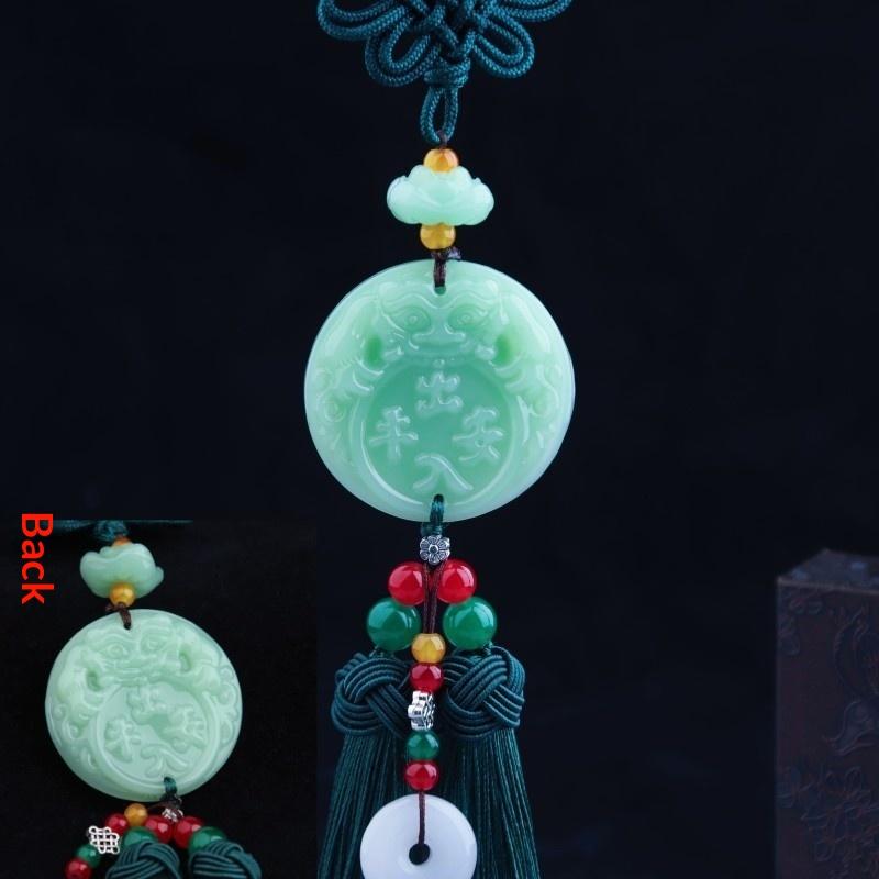 1Pc Chinese Luck Car Accessory Rearview Mirror Pendant Suitable For For Asian Culture Decor & Driving Amulet