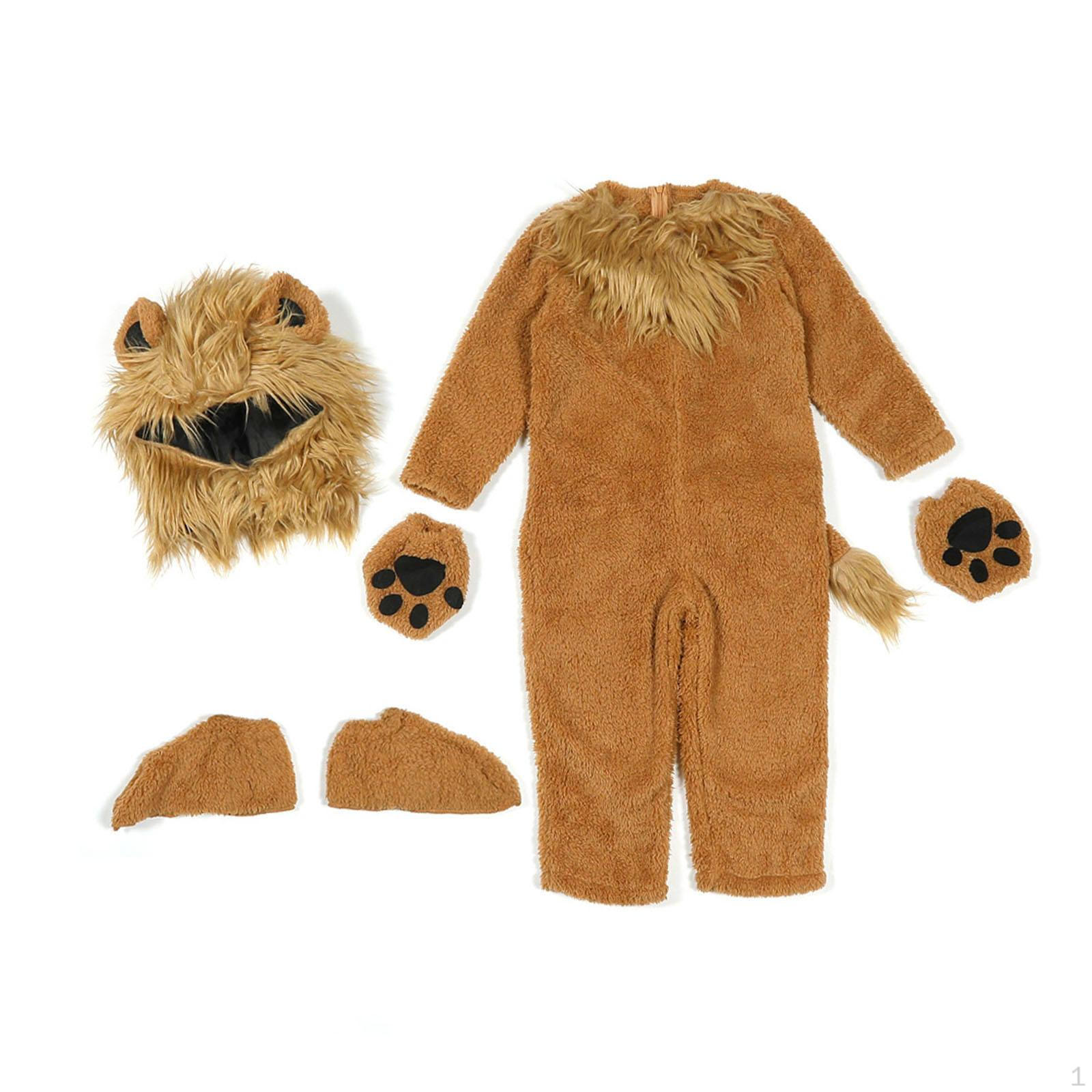 

Детский костюм льва, костюм для косплея животных для мальчиков и девочек для тематической вечеринки в стиле карнавала M