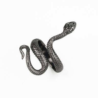 European and American Novelty Creative Snake Ring, Gothic Personality Zodiac Male Open Ring